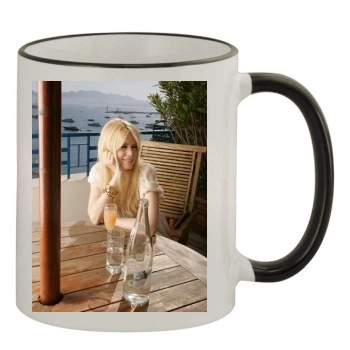 Claudia Schiffer 11oz Colored Rim & Handle Mug