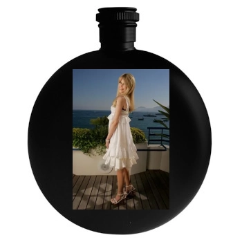 Claudia Schiffer Round Flask