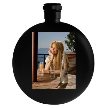 Claudia Schiffer Round Flask