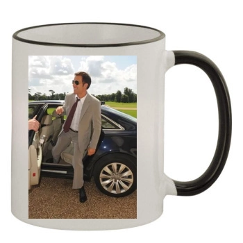 Clive Owen 11oz Colored Rim & Handle Mug