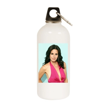 Courteney Cox White Water Bottle With Carabiner