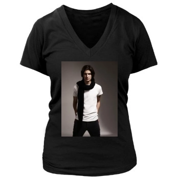 Ben Barnes Women's Deep V-Neck TShirt