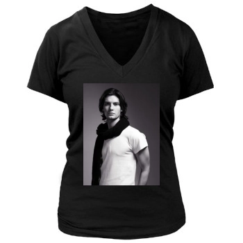 Ben Barnes Women's Deep V-Neck TShirt