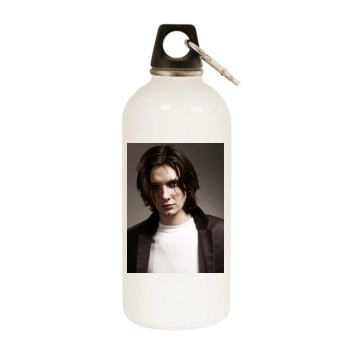 Ben Barnes White Water Bottle With Carabiner