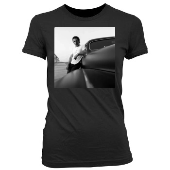 Bruce Springsteen Women's Junior Cut Crewneck T-Shirt