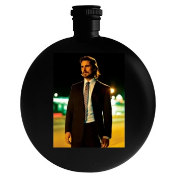 Christian Bale Round Flask