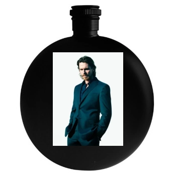 Christian Bale Round Flask