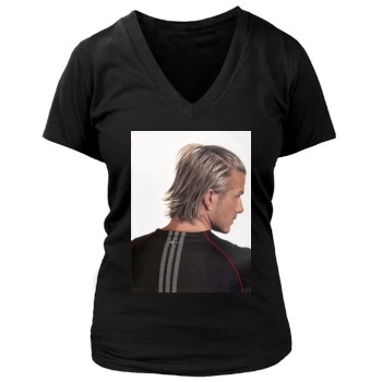 David Beckham Women's Deep V-Neck TShirt