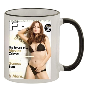 Eliza Dushku 11oz Colored Rim & Handle Mug