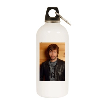 James Blunt White Water Bottle With Carabiner