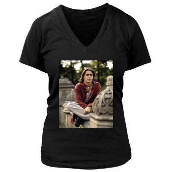 Jared Leto Women's Deep V-Neck TShirt