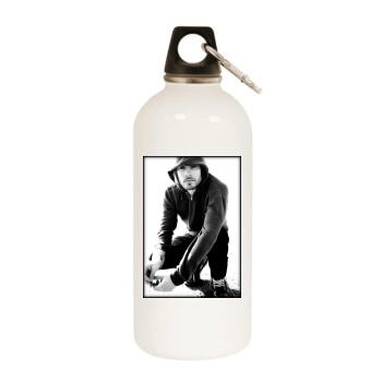 Jared Leto White Water Bottle With Carabiner