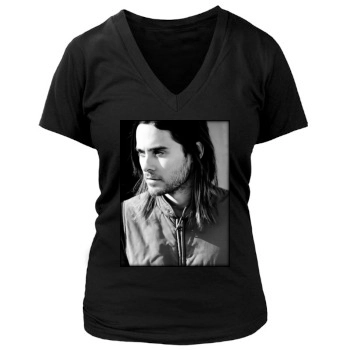 Jared Leto Women's Deep V-Neck TShirt