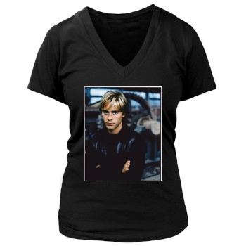 Jared Leto Women's Deep V-Neck TShirt