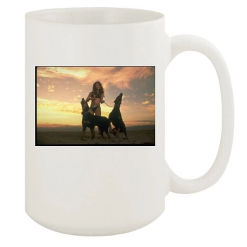 Elizabeth Hurley 15oz White Mug