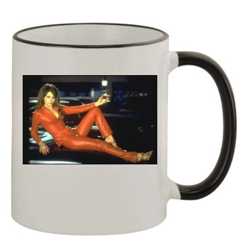 Elizabeth Hurley 11oz Colored Rim & Handle Mug