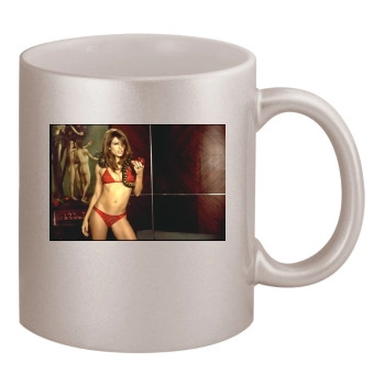 Elizabeth Hurley 11oz Metallic Silver Mug