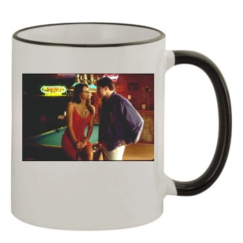 Elizabeth Hurley 11oz Colored Rim & Handle Mug