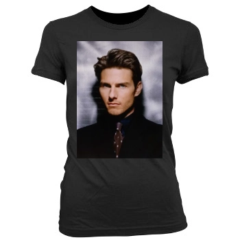 Tom Cruise Women's Junior Cut Crewneck T-Shirt