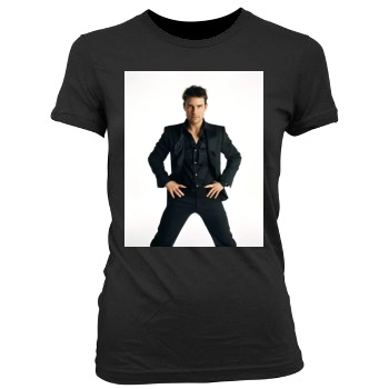 Tom Cruise Women's Junior Cut Crewneck T-Shirt