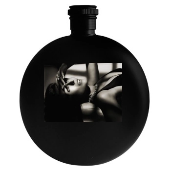 Elizabeth Hurley Round Flask