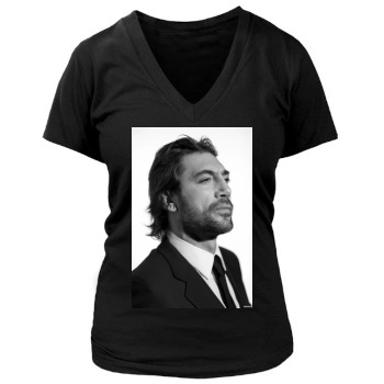 Javier Bardem Women's Deep V-Neck TShirt