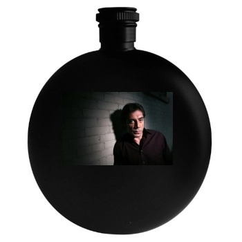 Javier Bardem Round Flask