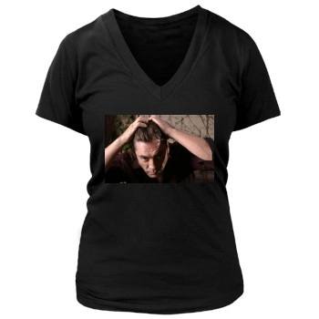 Javier Bardem Women's Deep V-Neck TShirt