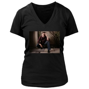 Javier Bardem Women's Deep V-Neck TShirt