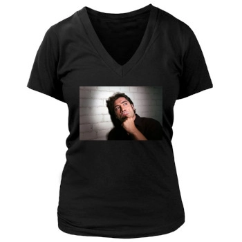 Javier Bardem Women's Deep V-Neck TShirt