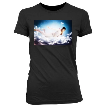 Jensen Ackles Women's Junior Cut Crewneck T-Shirt