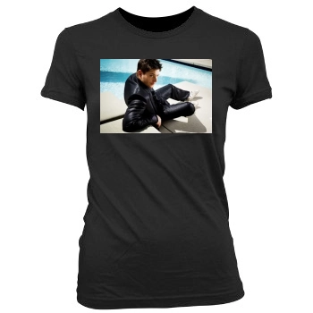 Jensen Ackles Women's Junior Cut Crewneck T-Shirt