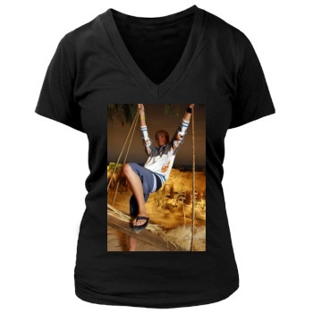 Jesse McCartney Women's Deep V-Neck TShirt