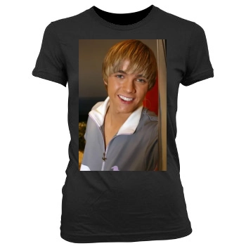 Jesse McCartney Women's Junior Cut Crewneck T-Shirt