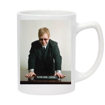 Elton John 14oz White Statesman Mug