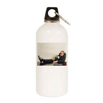 Elton John White Water Bottle With Carabiner
