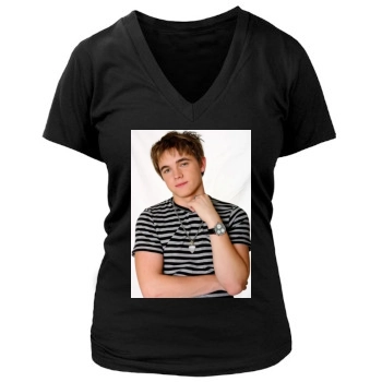 Jesse McCartney Women's Deep V-Neck TShirt