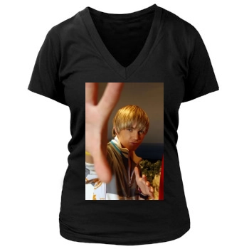 Jesse McCartney Women's Deep V-Neck TShirt