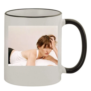 Emily Mortimer 11oz Colored Rim & Handle Mug