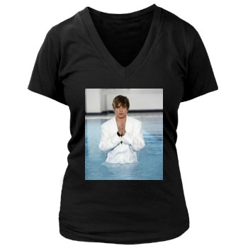 Jesse McCartney Women's Deep V-Neck TShirt