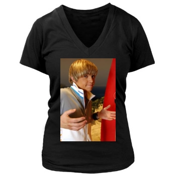 Jesse McCartney Women's Deep V-Neck TShirt