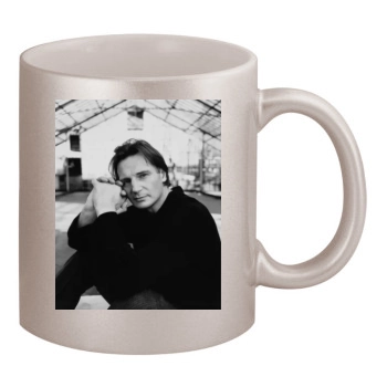 Liam Neeson 11oz Metallic Silver Mug