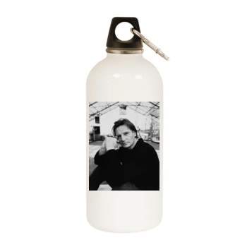 Liam Neeson White Water Bottle With Carabiner