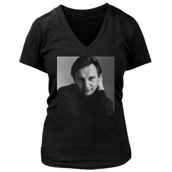 Liam Neeson Women's Deep V-Neck TShirt