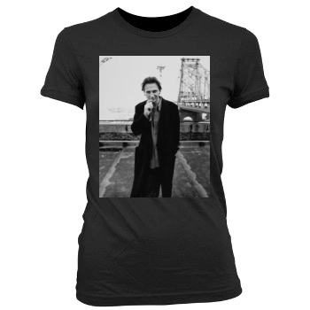 Liam Neeson Women's Junior Cut Crewneck T-Shirt