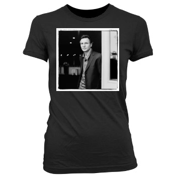 Liam Neeson Women's Junior Cut Crewneck T-Shirt