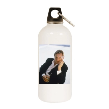 Liam Neeson White Water Bottle With Carabiner