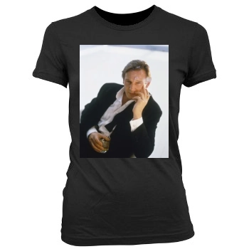 Liam Neeson Women's Junior Cut Crewneck T-Shirt