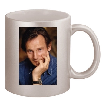 Liam Neeson 11oz Metallic Silver Mug