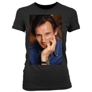 Liam Neeson Women's Junior Cut Crewneck T-Shirt